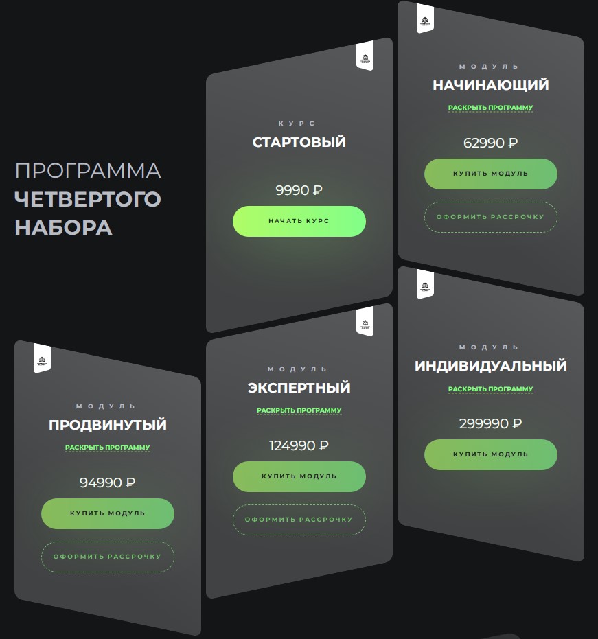 Цены на образовательные продукты