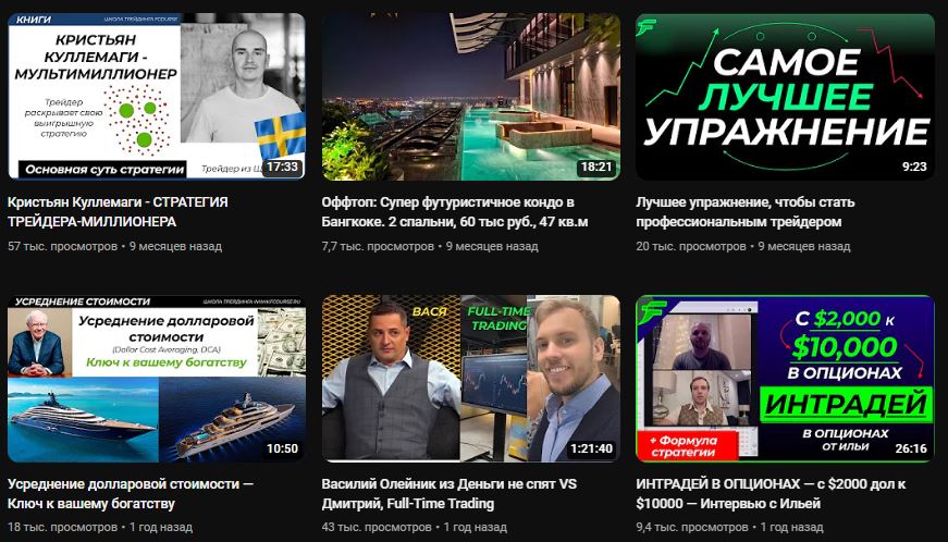 Ютуб Full time trading