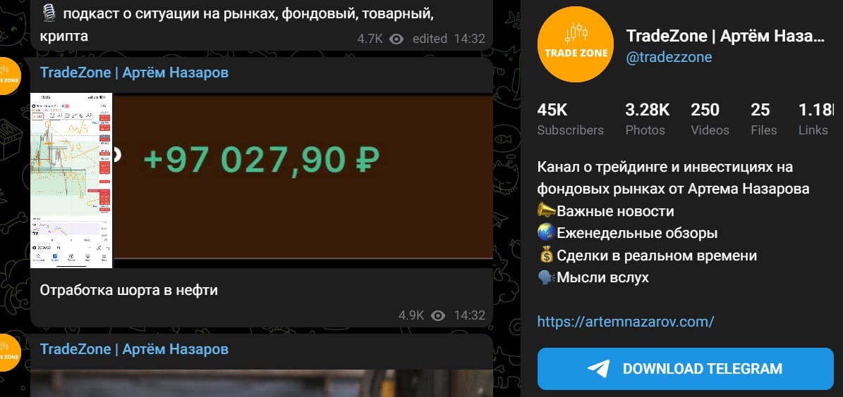 Канал Tradezone school 
