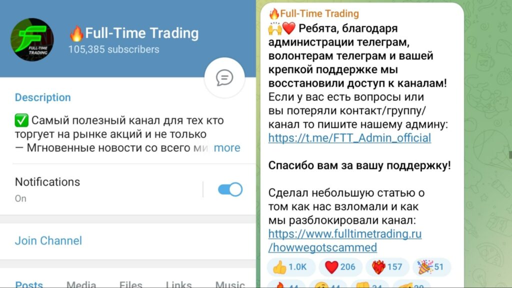 Full Time Trading телеграмм