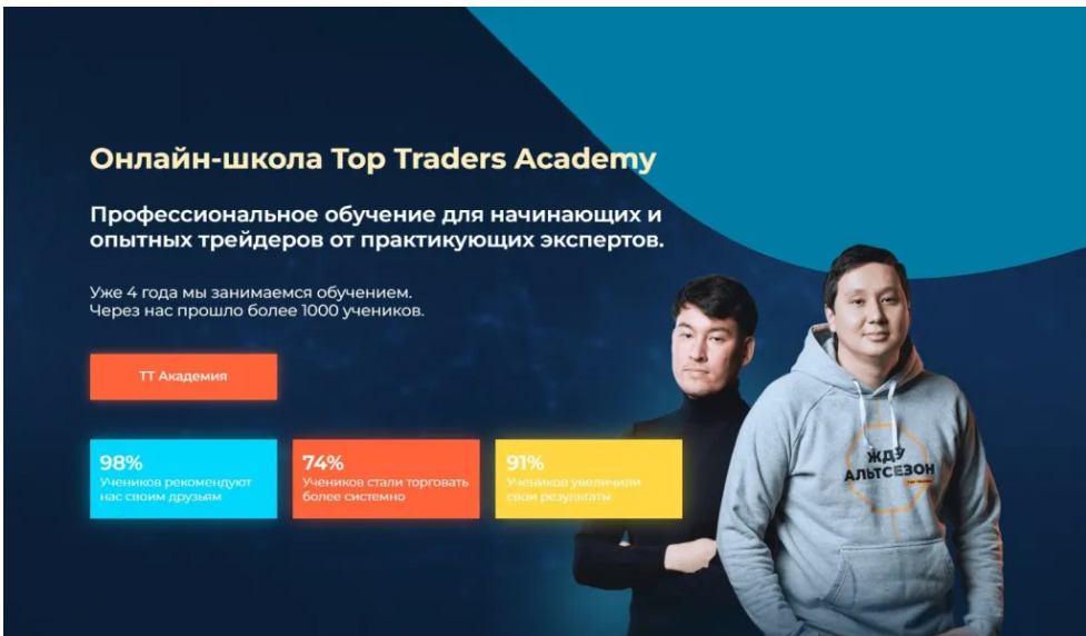 Сайт компании Top Traders Academy