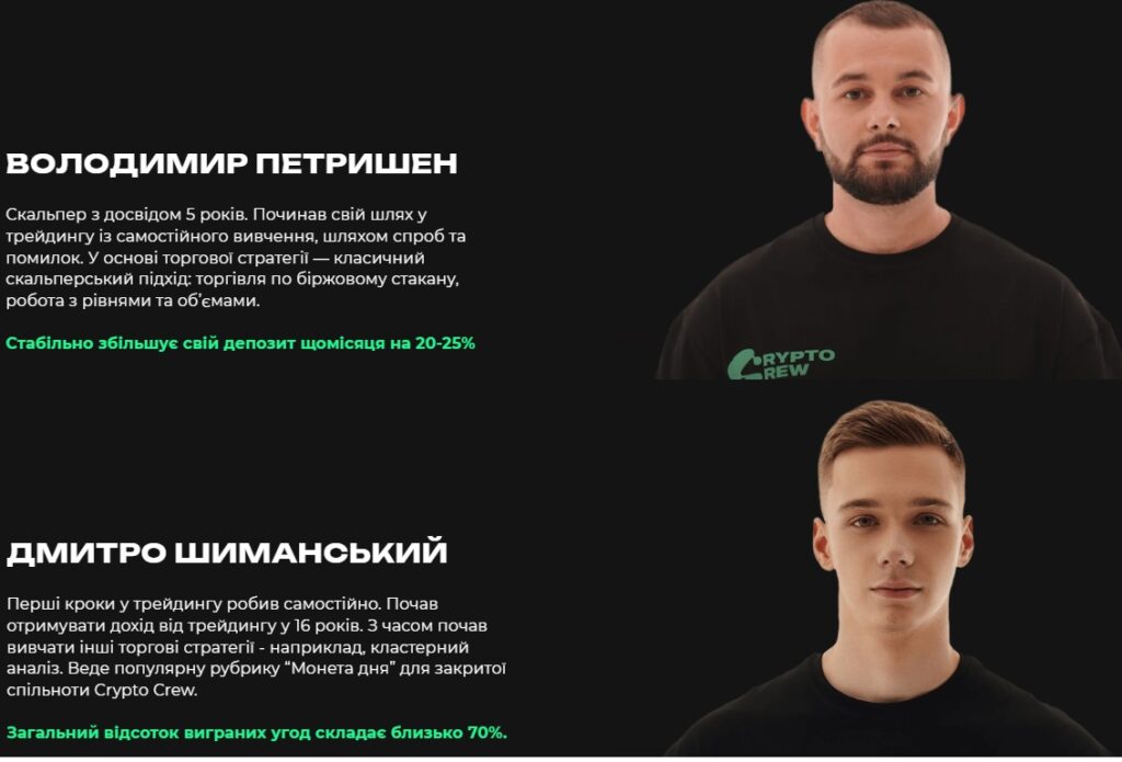 Спикеры проекта Crypto Crew