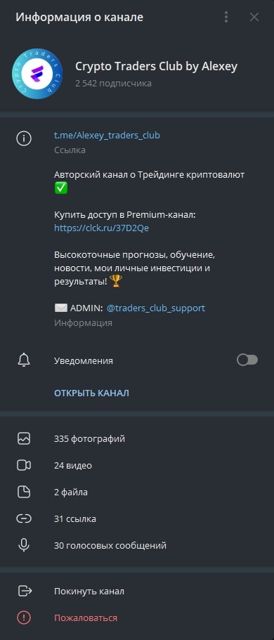 Alexey Traders Club телеграм