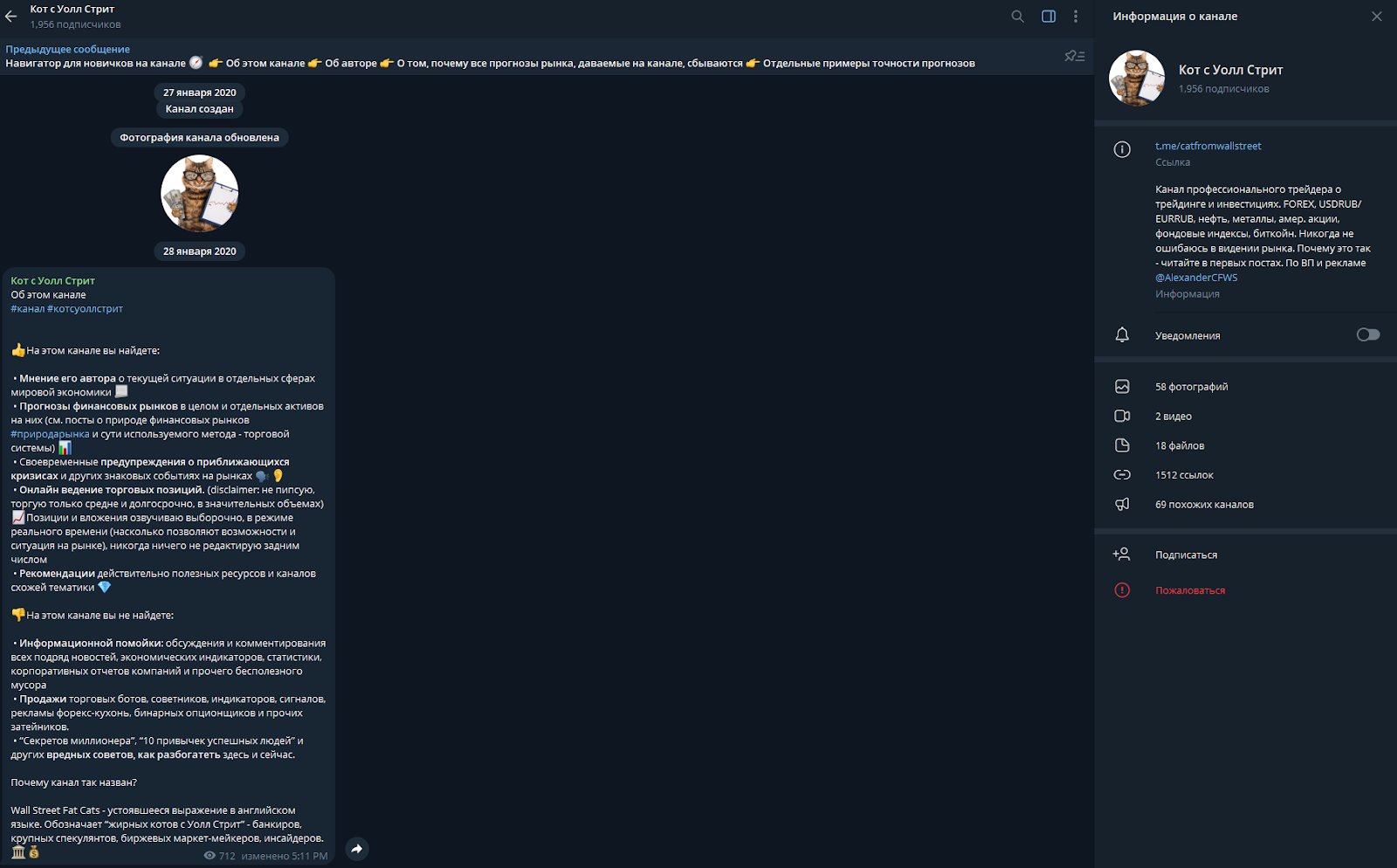 CatFromWallStreet телеграмм
