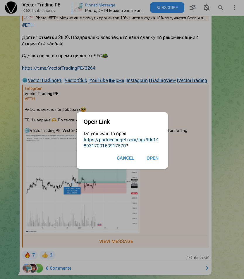 Vector Trading PE реф