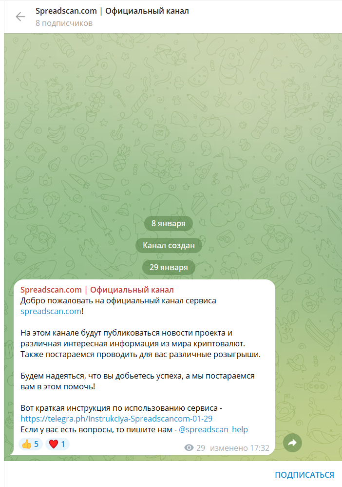 Spreadscan com отзывы