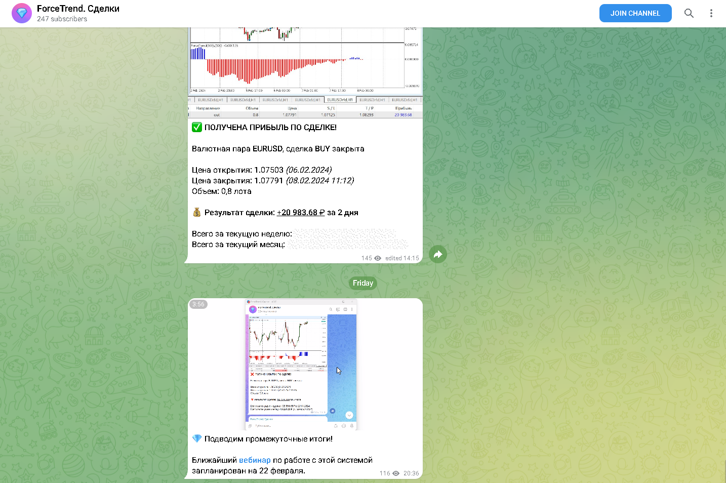 ТГ ForceTrend Сделки