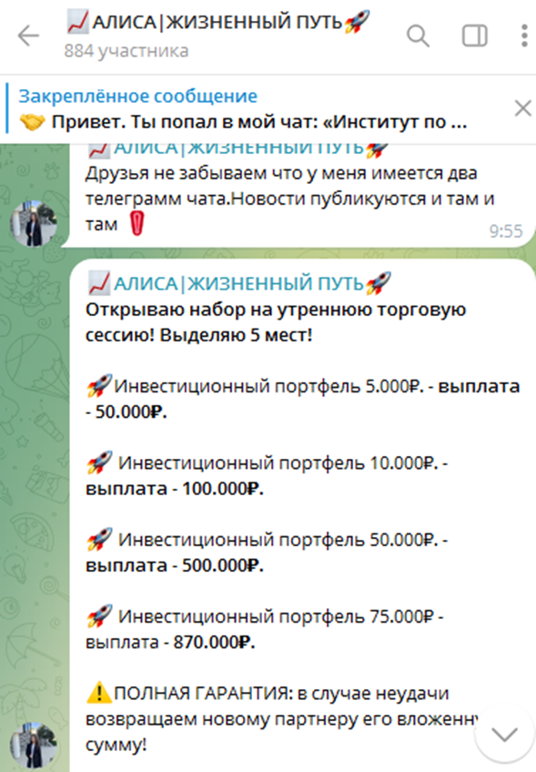 алиса жизненный путь инвестиции