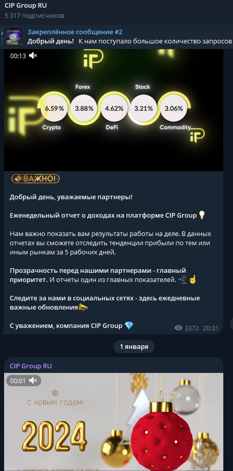 cip group support bot