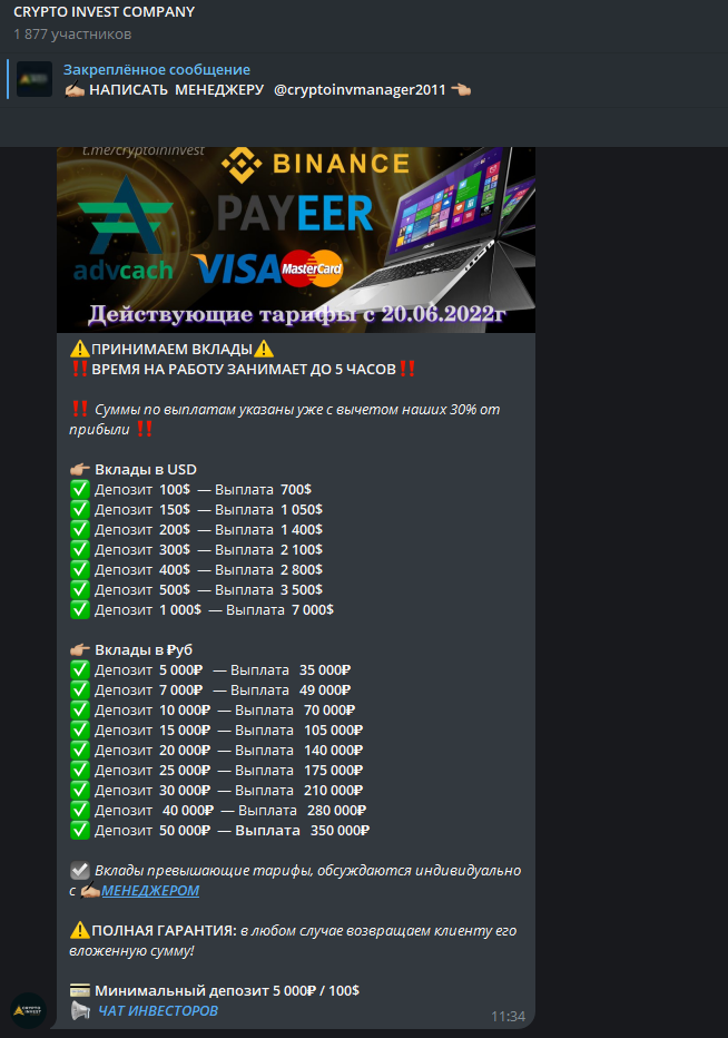 крипто инвест компани отзывы