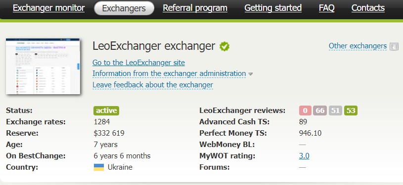 leo exchanger отзывы