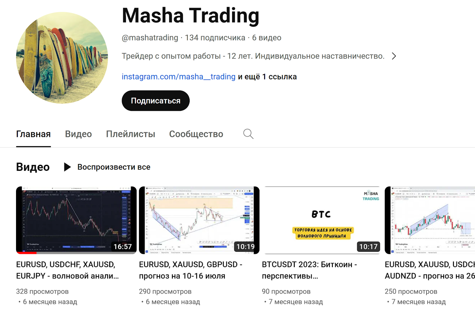 masha trading