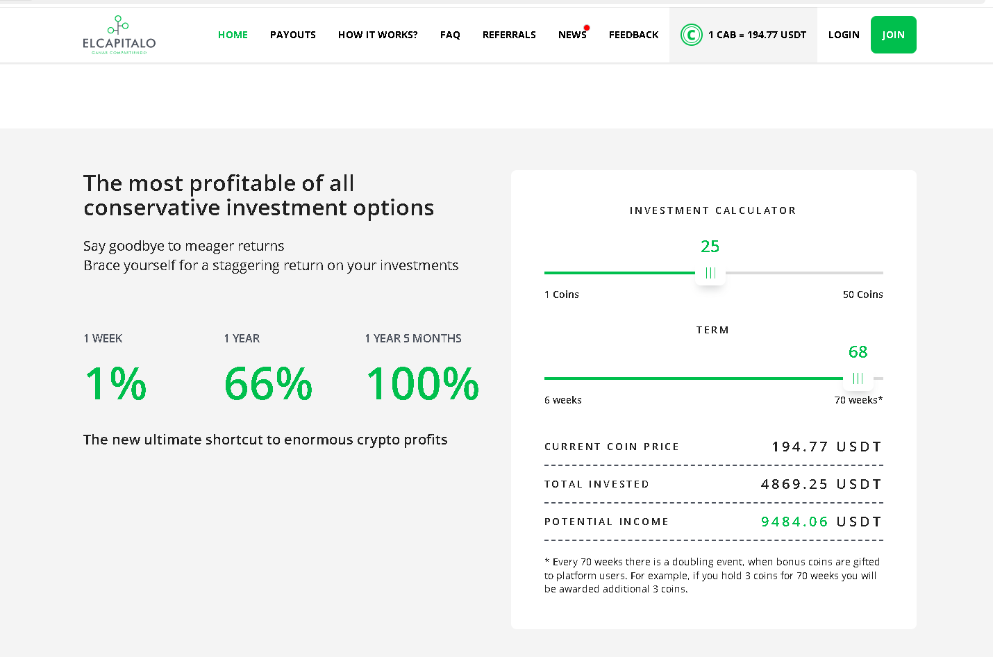 обзор калькулятора El Capitalo