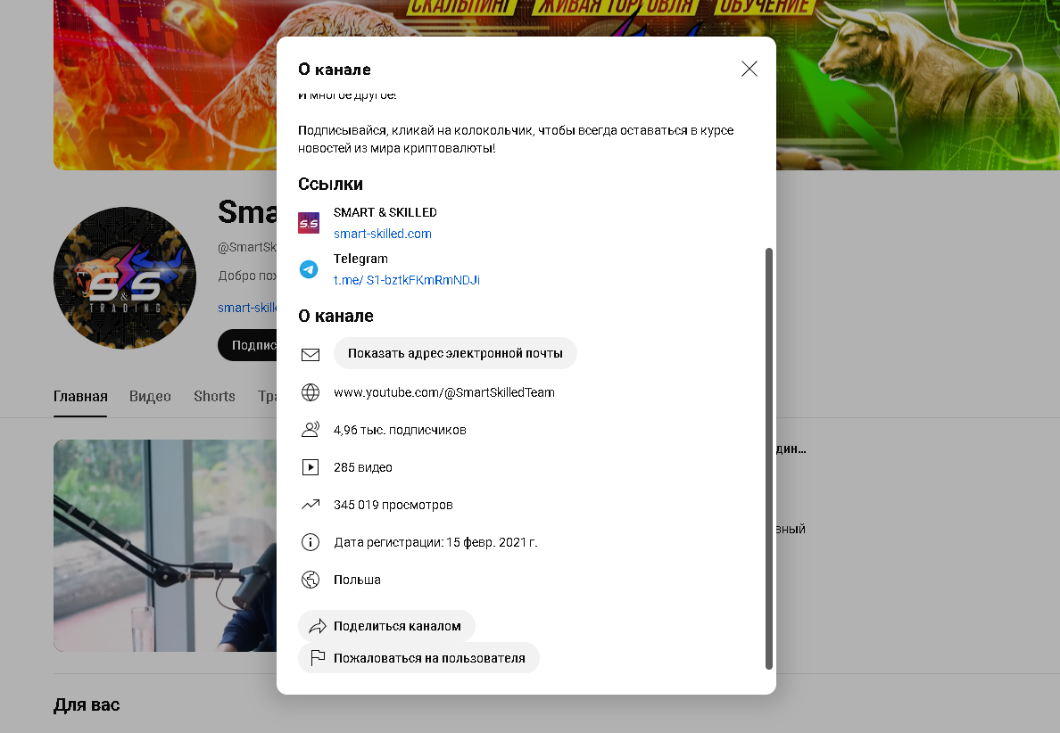обзор ютуб канала Smart Skilled Trade