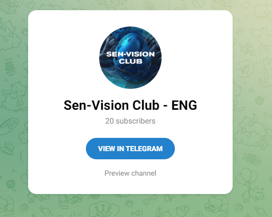 sen vision club инвестиционный стартап