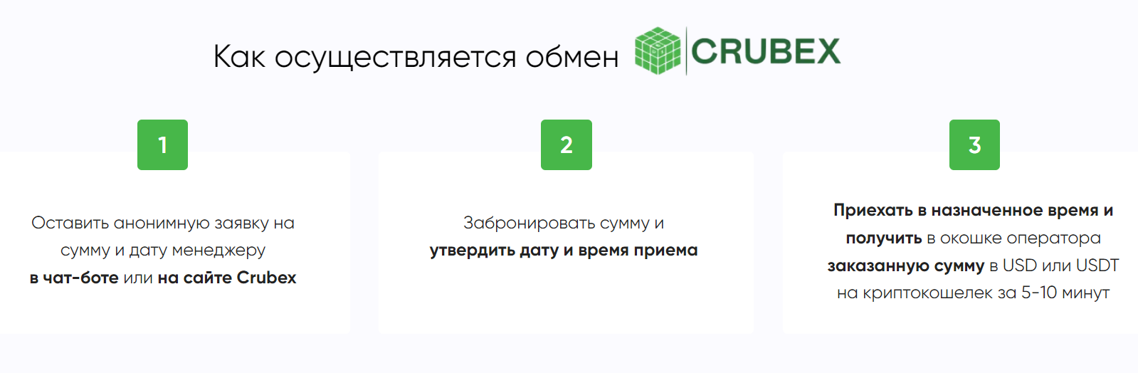 Crubex отзывы обменник