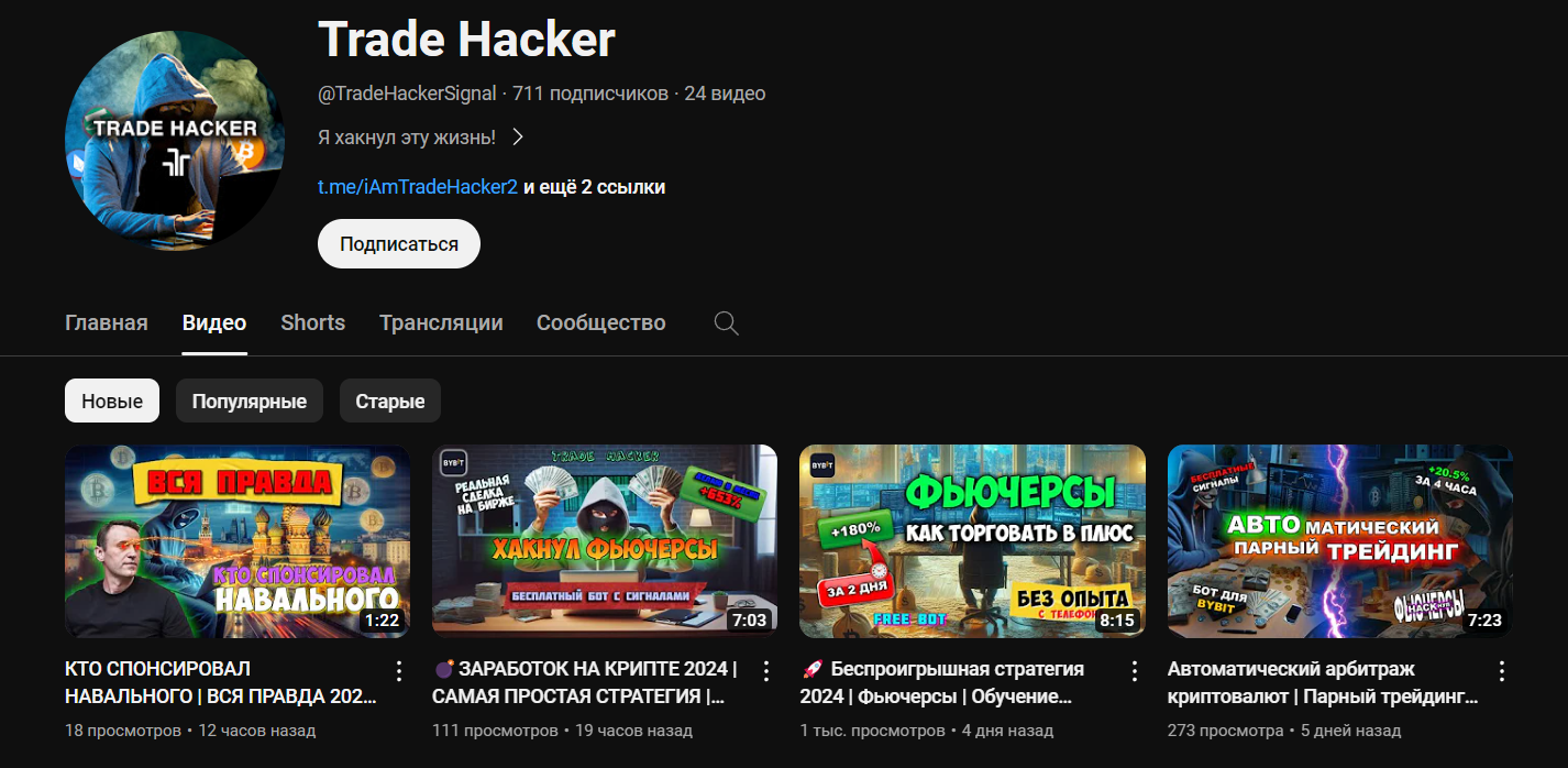 Trade Hacker сигналы