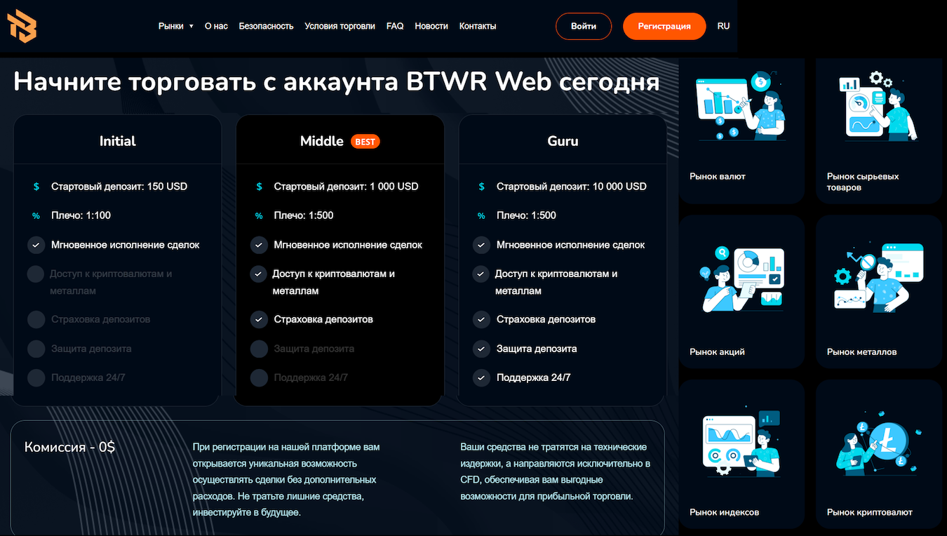 что предлагает BtwrWeb