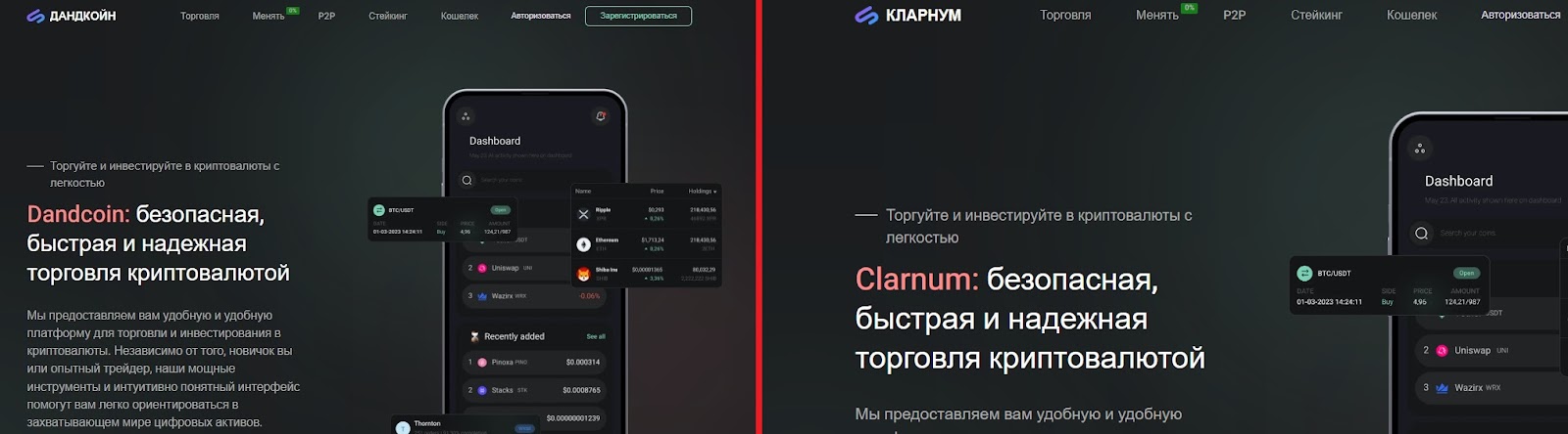 дандкоин биржа