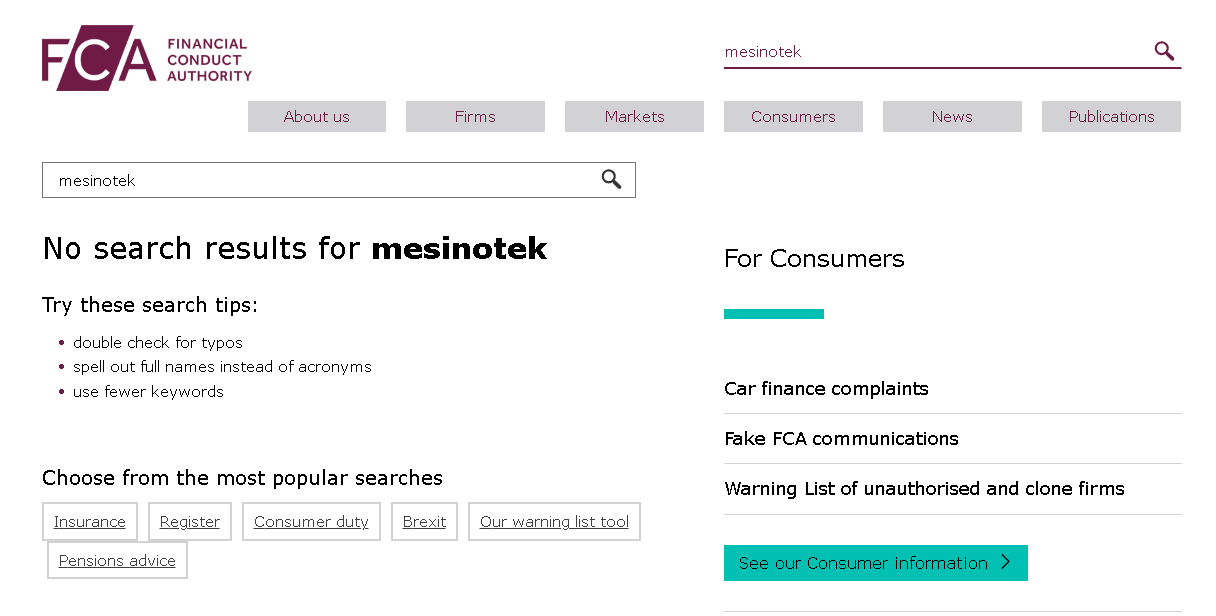 fca mesinotek info