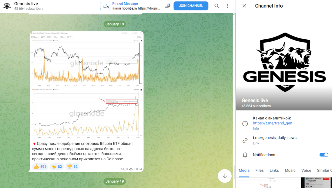 genesis live telegram