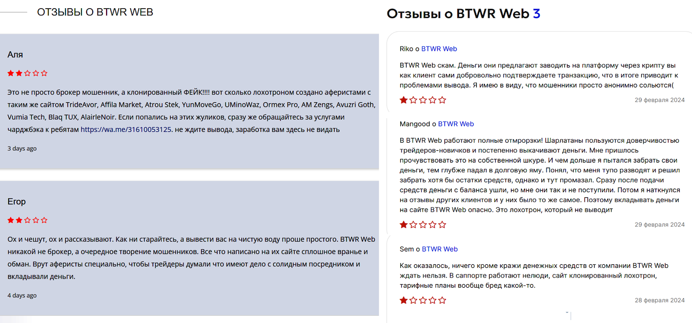 как заработать с Btwr Web