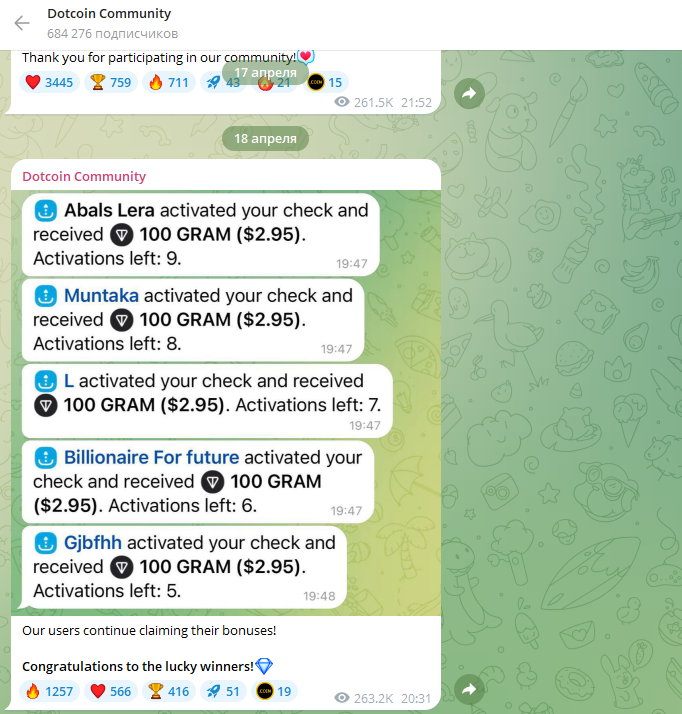 отзывы о dotcoin bot