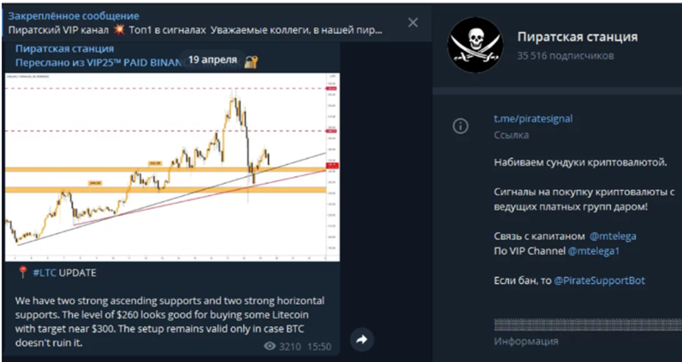 пиратская станция телеграмм