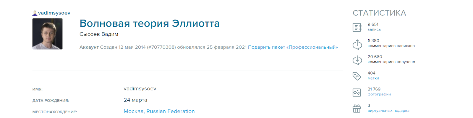 вадим сысоев отзывы