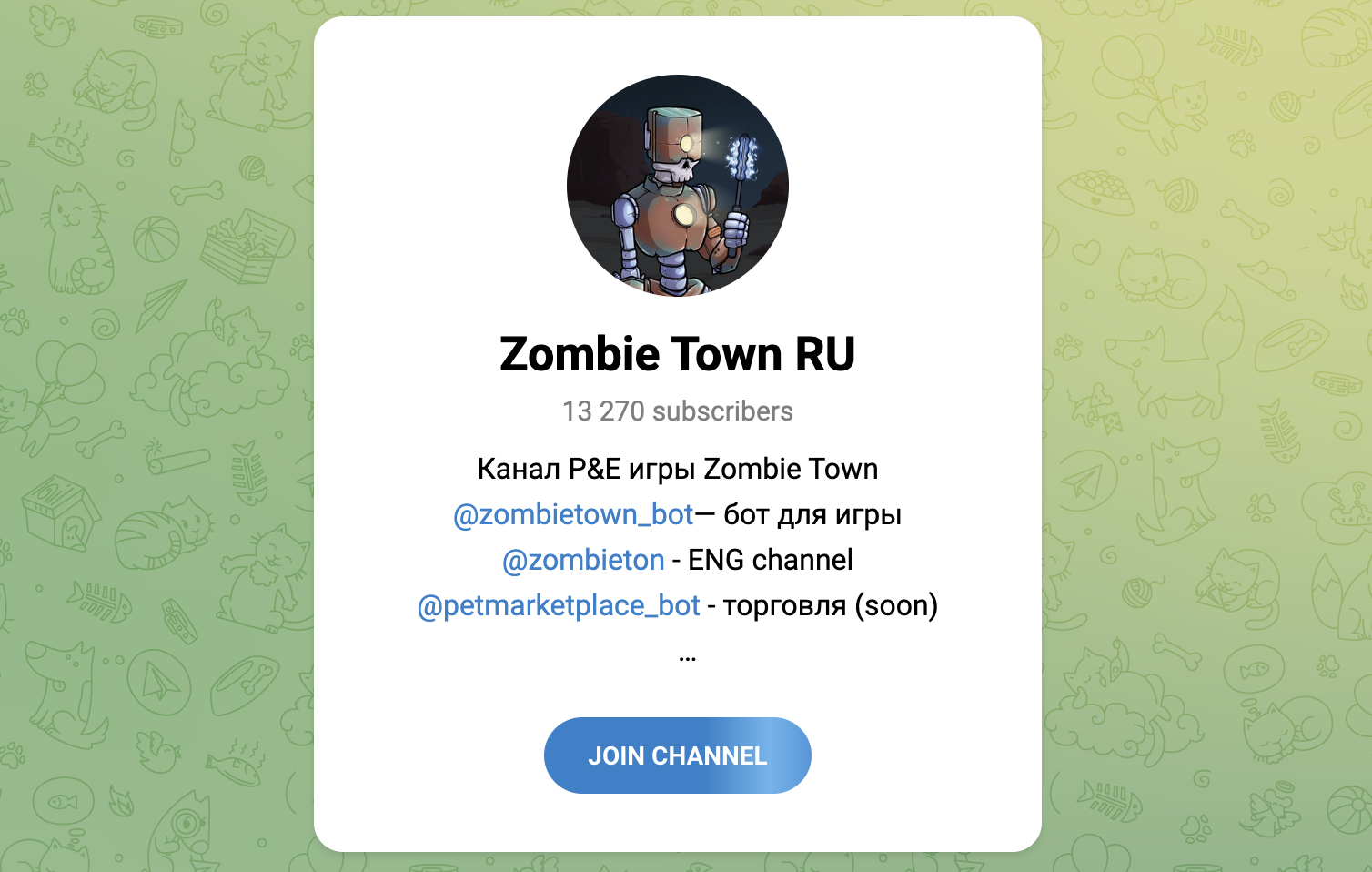 zombie town telegram