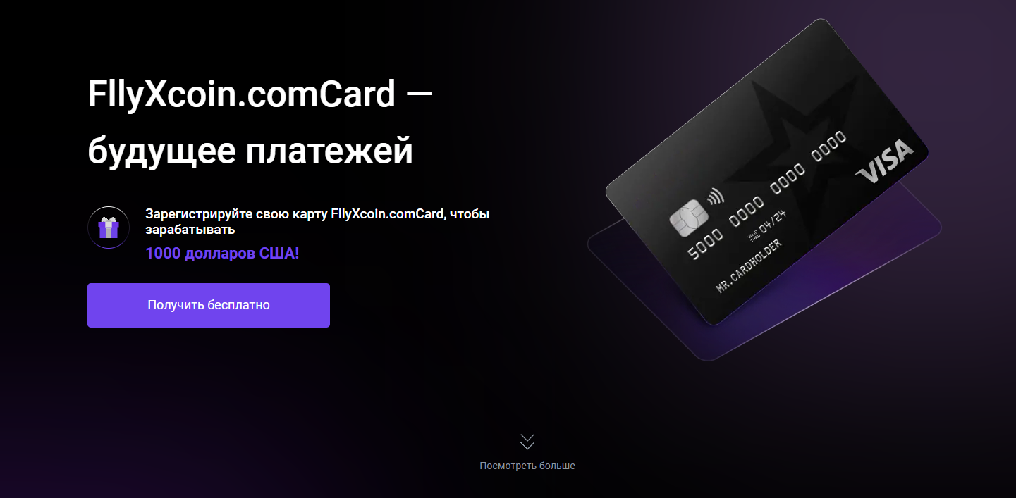 отзывы о Visa Fllyxcoin