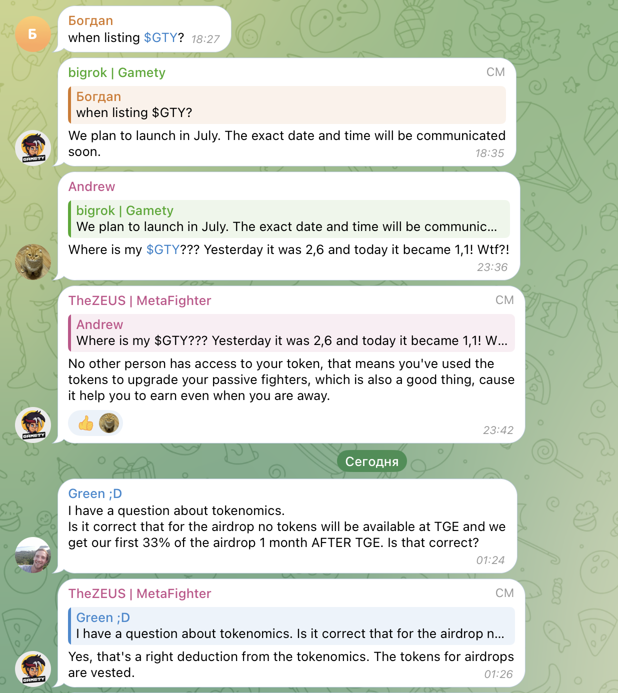 gamety телеграм обзор