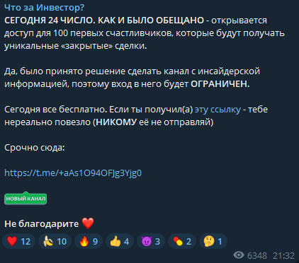 что за инвестор отзывы