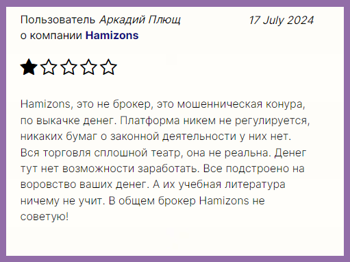 hamizons отзывы