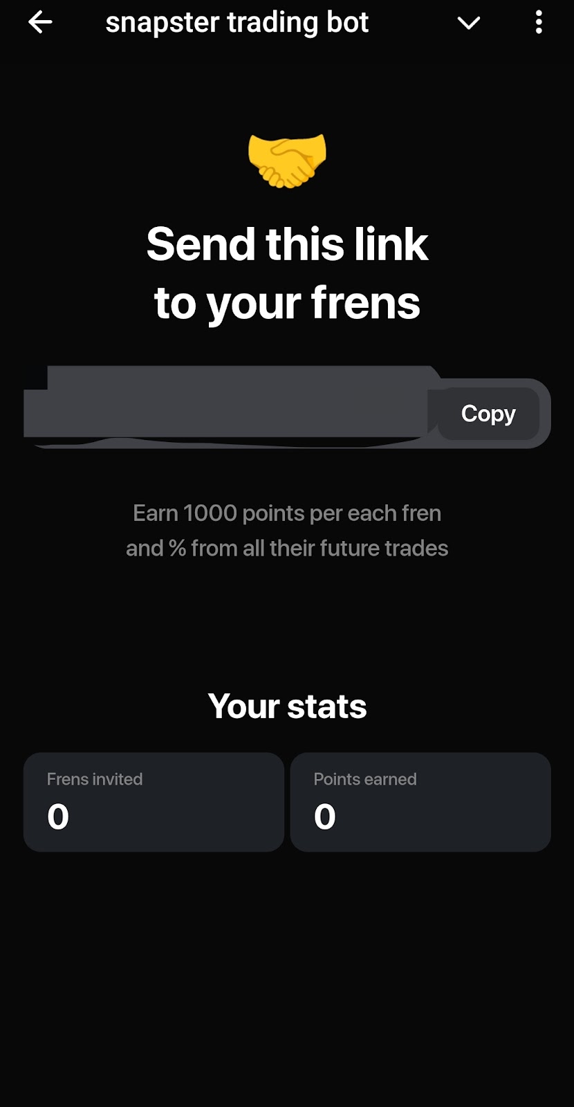 Snapster trading bot
