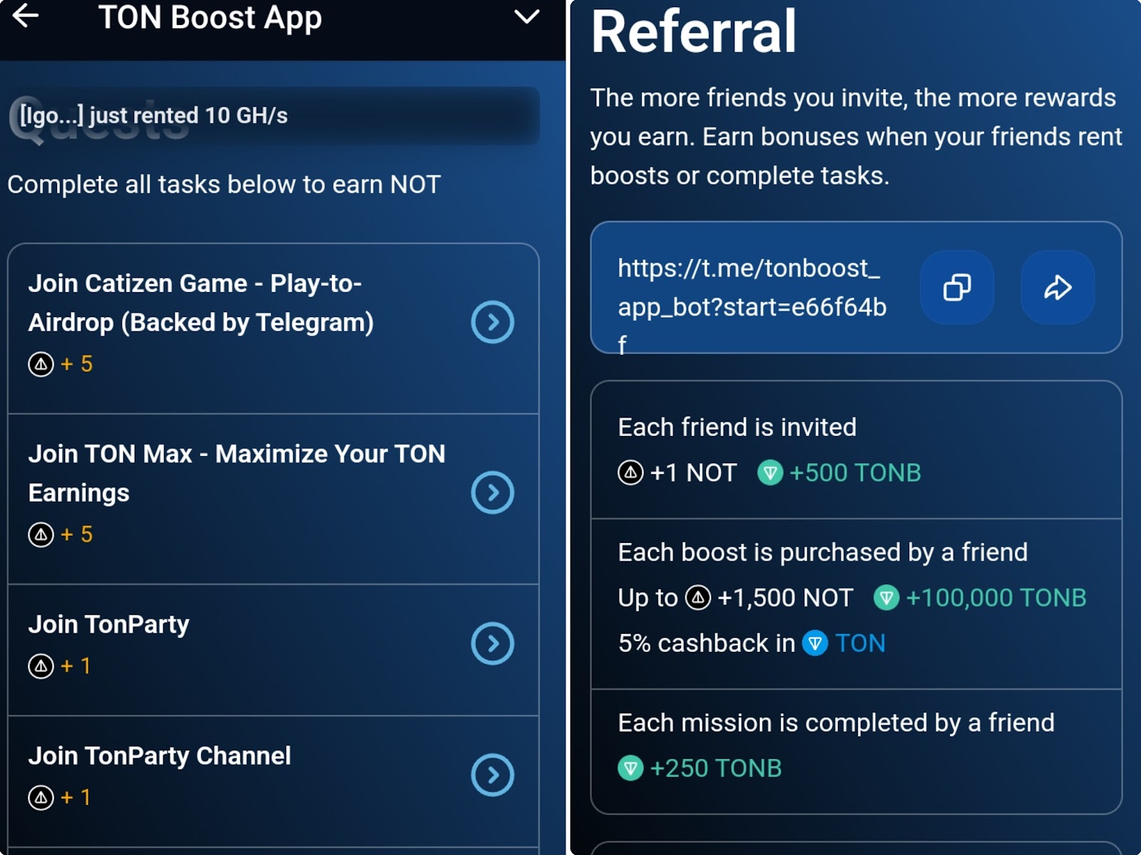 ton boost app игра