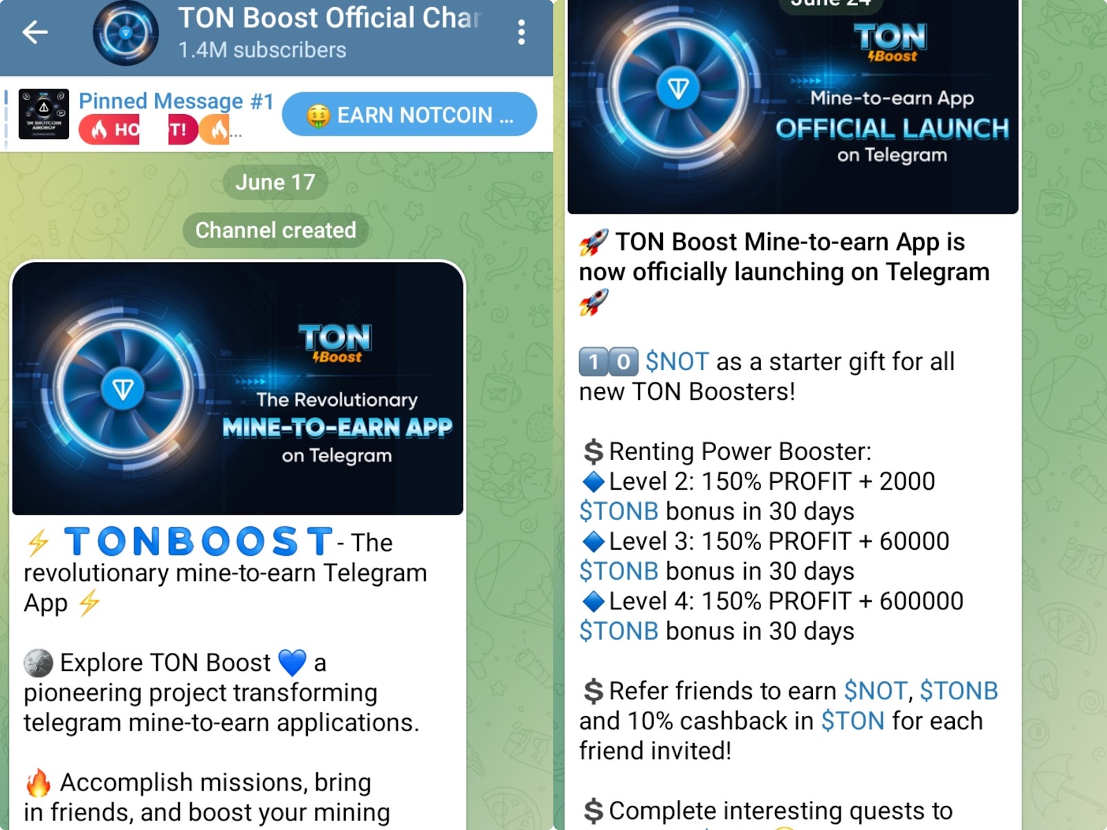 ton boost app майнинг