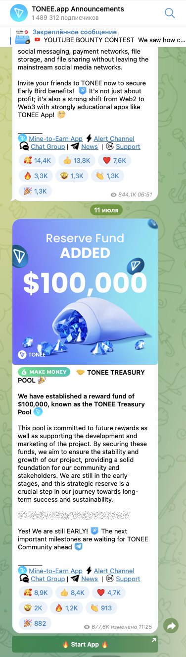 tonee app proof of payment