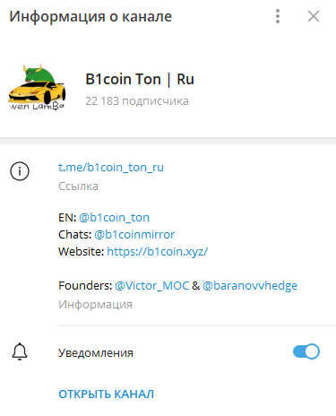 b1coin ton