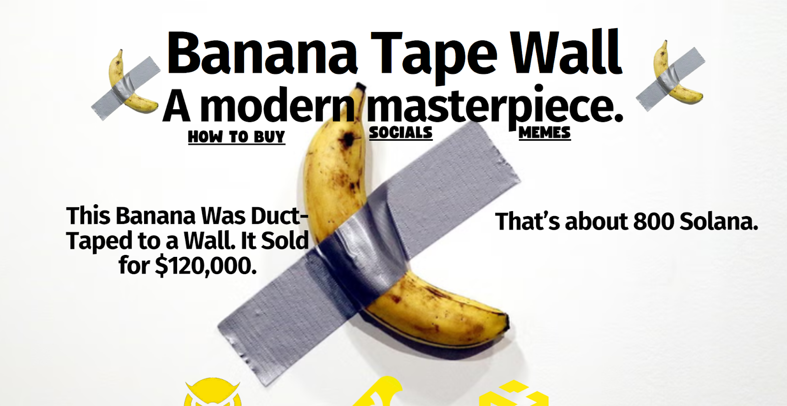 banana tape wall