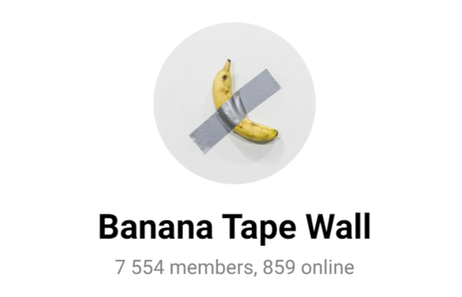 banana tape wall токен