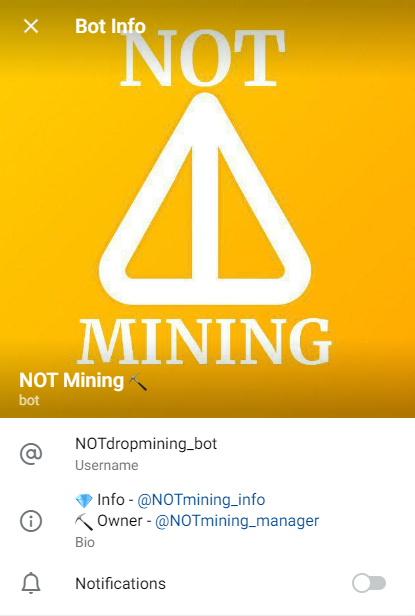 notdropmining bot