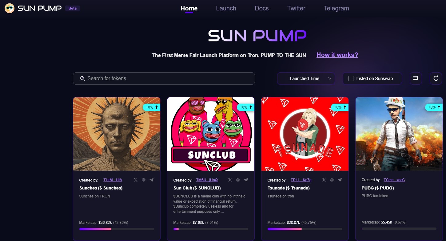 sun pump tron