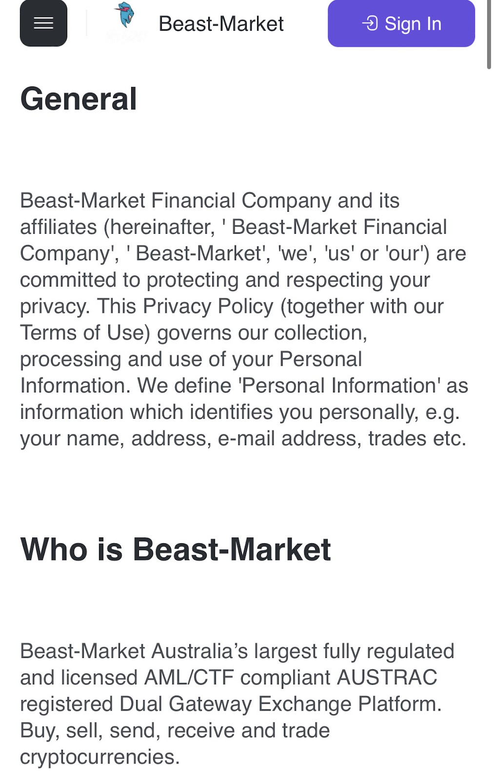 beast market