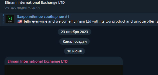 efinam limited