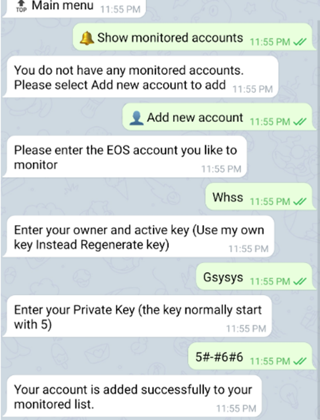 eos authority wallet