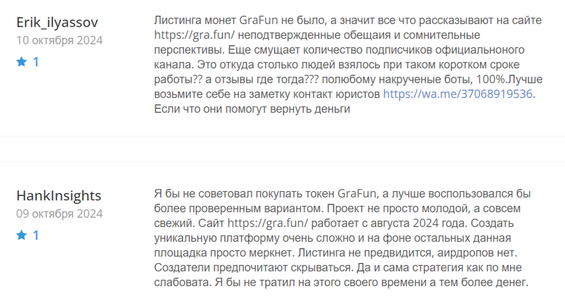 grafun цена