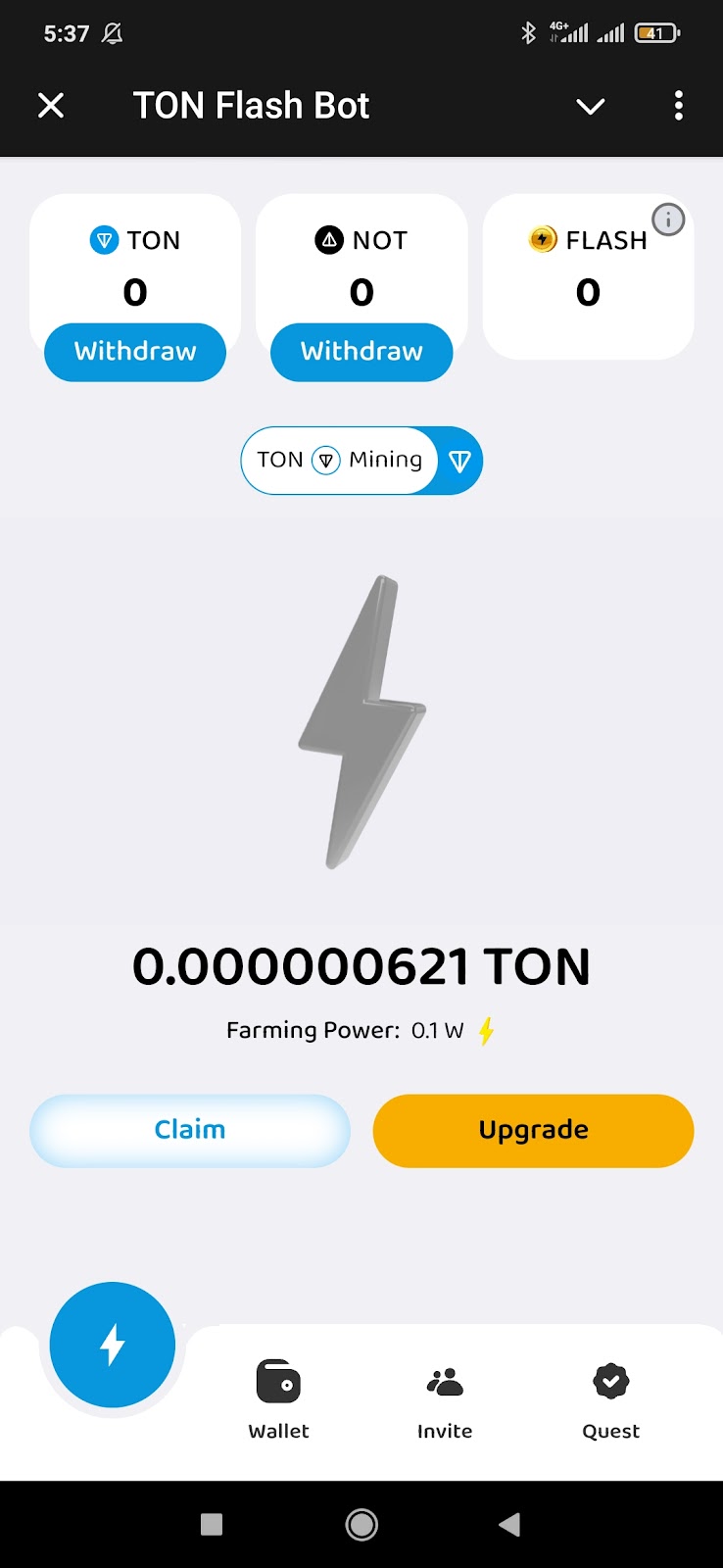 Ton Flash bot Телеграмм