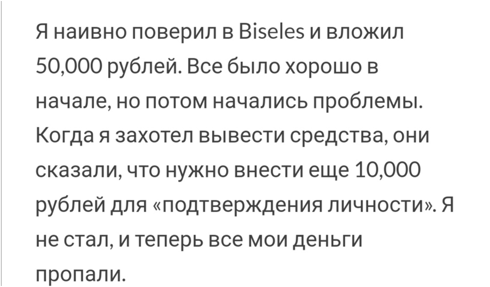 biseles кошелек